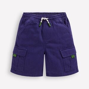 Mini Boden Everyday Cargo Shorts In Navy Blue Size 8-9Y NWT